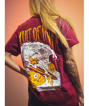 Kanagawa Garnet T-Shirt | Women's Fashion - Cult of Ink
