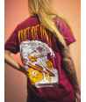 Kanagawa Garnet T-Shirt | Women's Fashion - Cult of Ink
