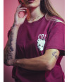 Kanagawa Garnet T-Shirt | Women's Fashion - Cult of Ink