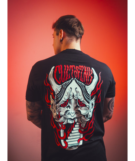 Camiseta Oni Negra | Moda Hombre  - Cult of Ink