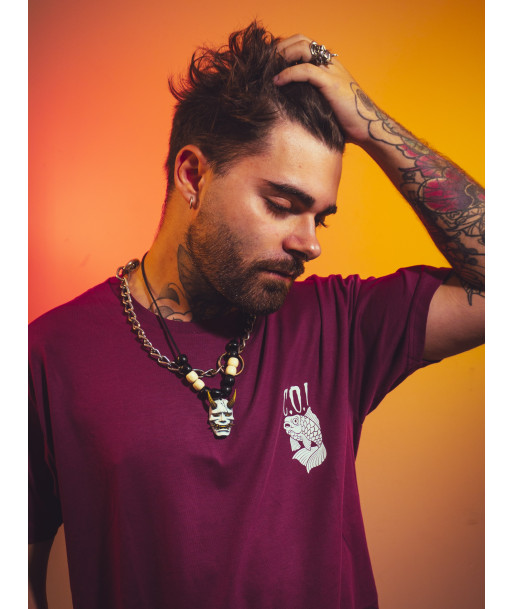 Kanagawa Garnet T-Shirt | Men's Fashion - Cult of Ink