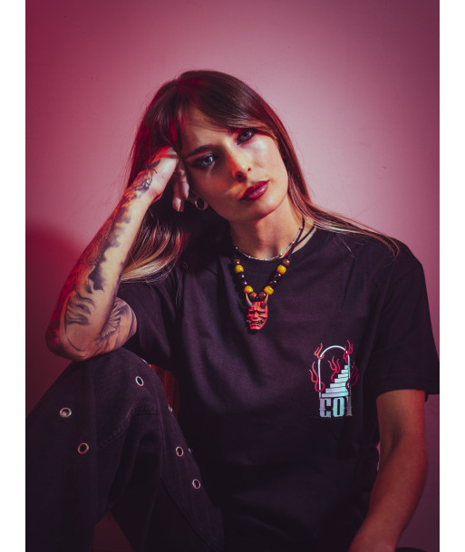 Oni Black T-shirt | Women's Fashion - Cult of Ink